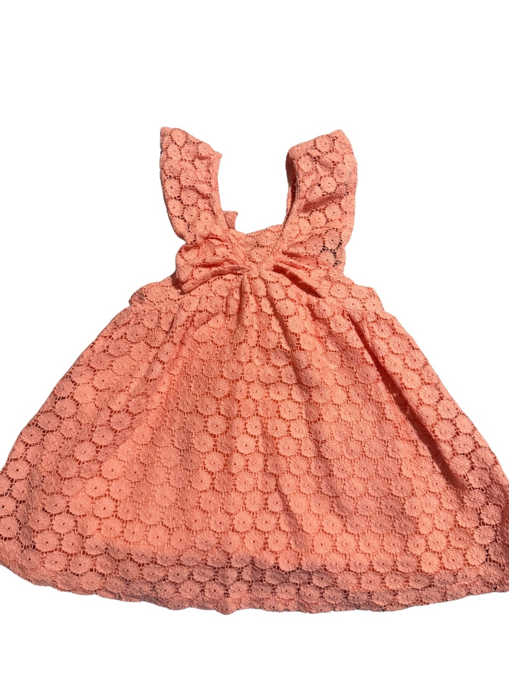 Cat & Jack Coral Lace Bow Dress for Girls